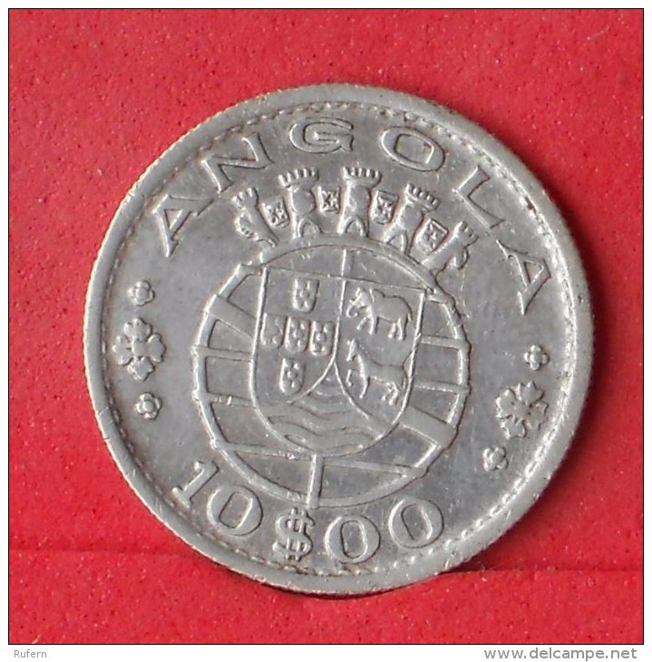 ANGOLA  10  ESCUDOS  1955  5 GRS - 0,720 SILVER KM# 73  -    (Nº12434) - Angola