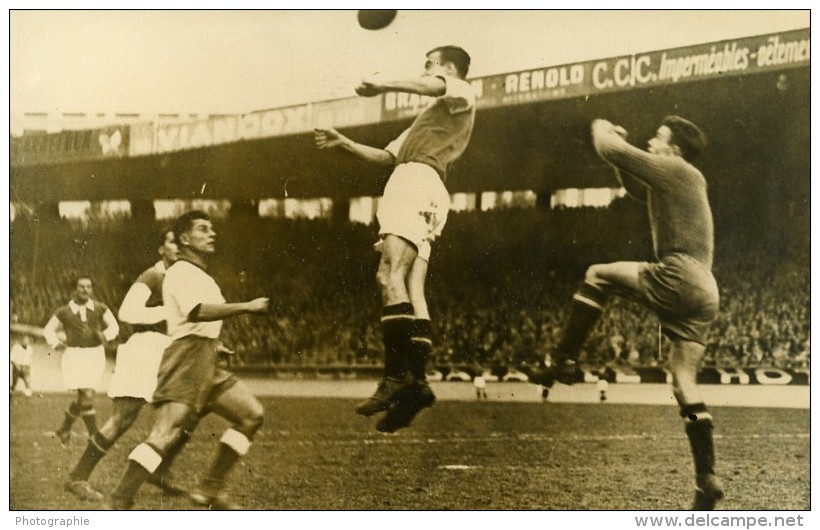 France Parc Des Princes Football Match Lille 2 Red Star 1 Ancienne Photo 1947 - Sports