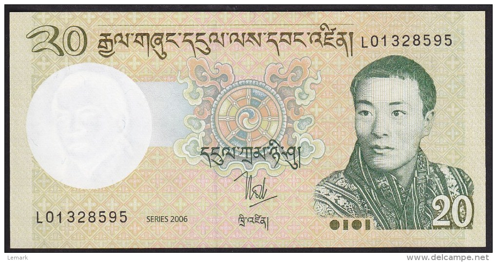 Bhutan 20 Ngultrum 2006 P30a UNC - Bhoutan