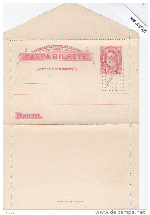 Brésil , Entier Postal  Une Carte Lettre Pervaminwco, 80 C Rouge - Entiers Postaux