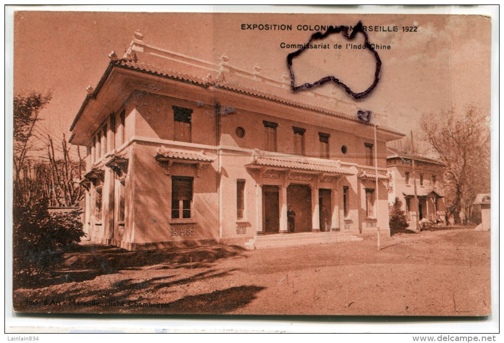 - Exposition Coloniale MARSEILLE - 1922 - Commissariat De L´Indochine, Non écrite, BE, Scans. - Mostre Coloniali 1906 – 1922