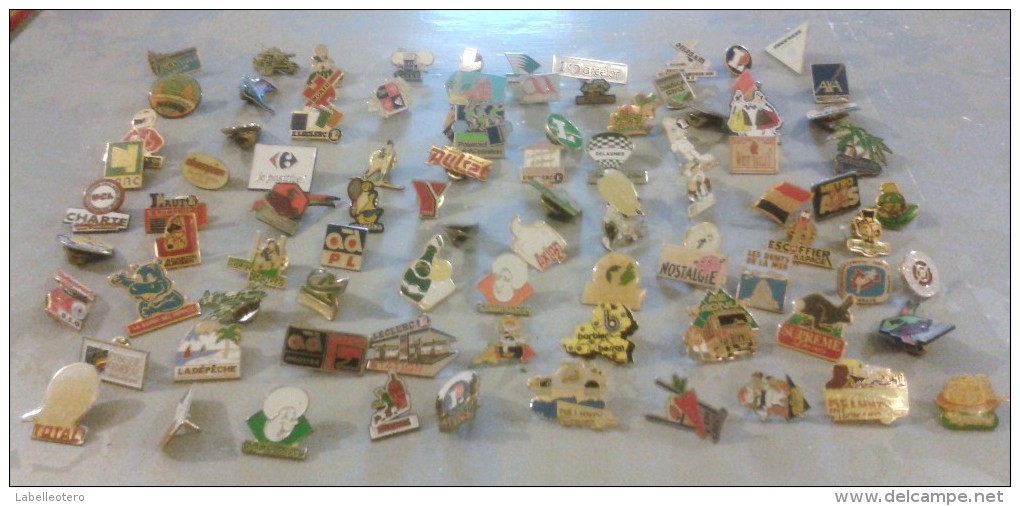 Lot De 91 Pin's (dont 9 Sans Attache) - Lots