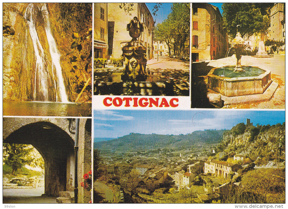 COTIGNAC (83) - Carte Multivues - Cotignac