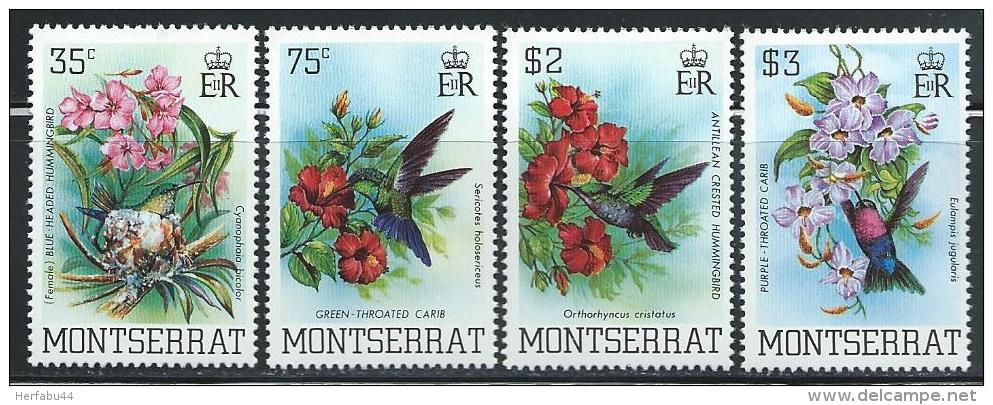Monserrat       "Flowers &amp; Birds"      Set     SC#  497-00   MNH** - Montserrat
