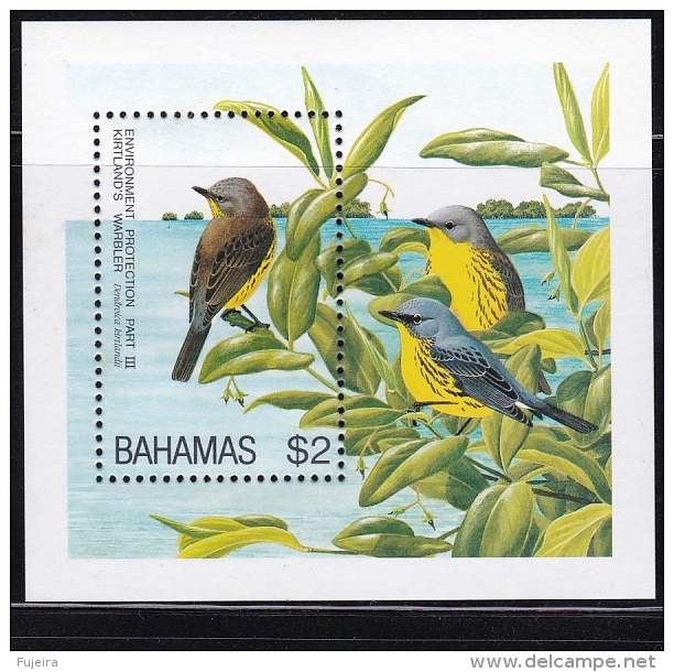 Bahamas Bird WWF Souvenir Sheet (fa100) MNH - Bahamas (1973-...)