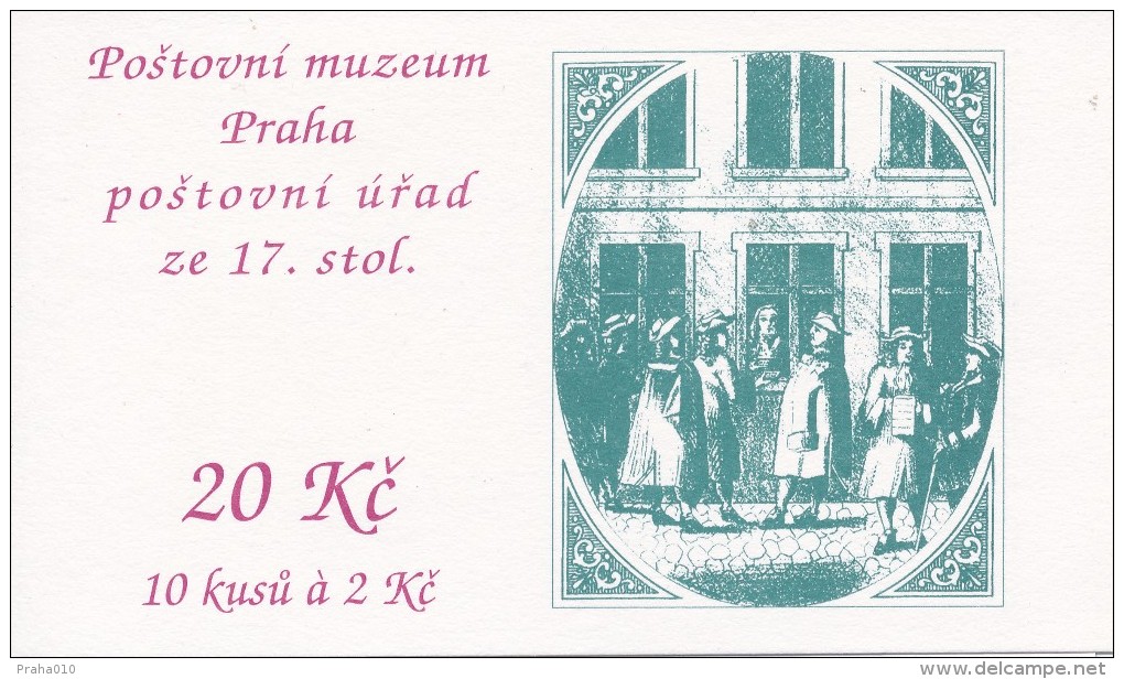 Czech Rep. / Stamps Booklet (1994) 0013 ZS 5 City Usti Nad Labem (church) Postal Museum; Post Office; POSTFAX (J3724) - Unused Stamps