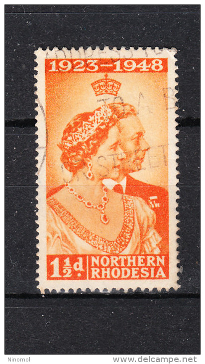 Rhodesia Nord   -   1948.  Coppia Reale. Royal Couple. Fine Obliteration - Rhodésie Du Nord (...-1963)