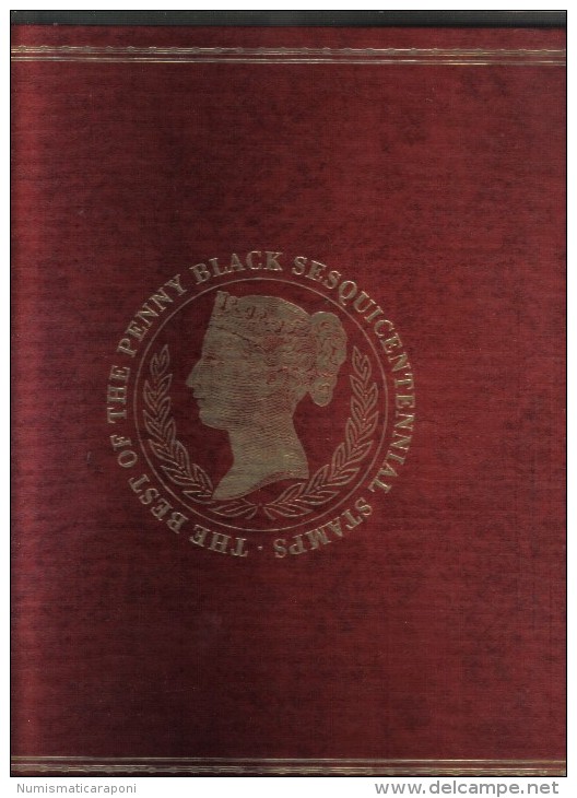 The Best Of The Penny Black Sequicentennial Stampps Libro Edito In Usa 1990 Con Foglietti E Francobolli Tema Penny Black - Collections (en Albums)