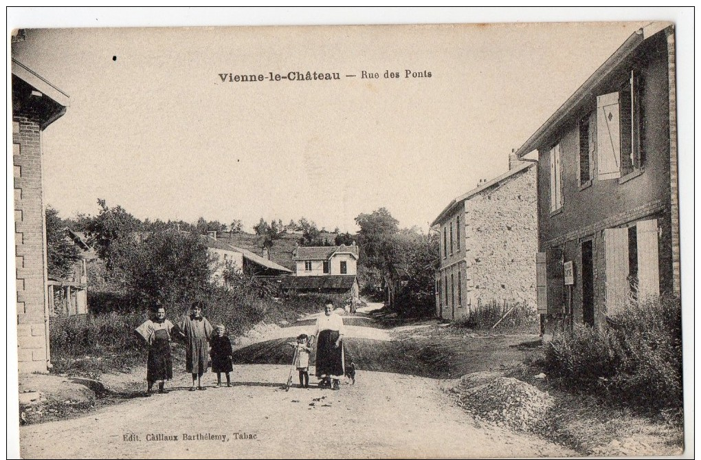 S1549 @ 51 @ VIENNE LE CHATEAU @ BELLE CPA : RUE DES PONTS @ A VOIR - Other & Unclassified