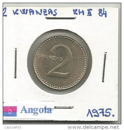 G8 Angola 2 Kwanzas 1975.  KM#84 - Angola