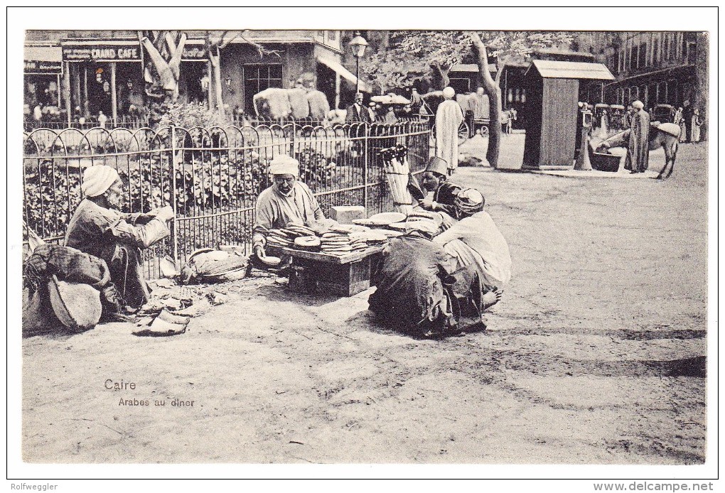 AK Ägypten Cairo - Arabes Au Diner - Le Caire