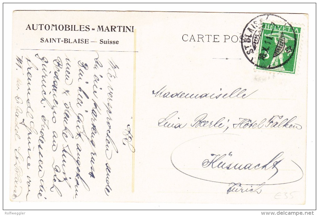 AK Ägypten Carte Publicitaire Automobiles Martini St Blaise "Une 40HP Au Pied De 40 Siècles" Exp. 18.10.1911 - Le Caire