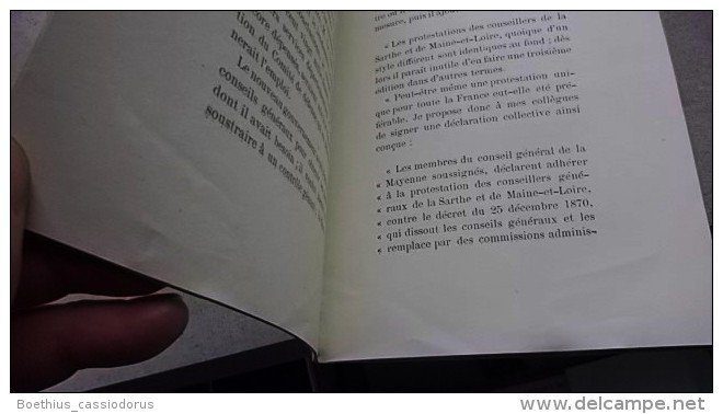 @ Mayenne, L'Huisserie Notice Biographique Sur M Ernest-Louis LE LASSEUX 1878 Edition Originale Pas Le Reprint ! - Pays De Loire