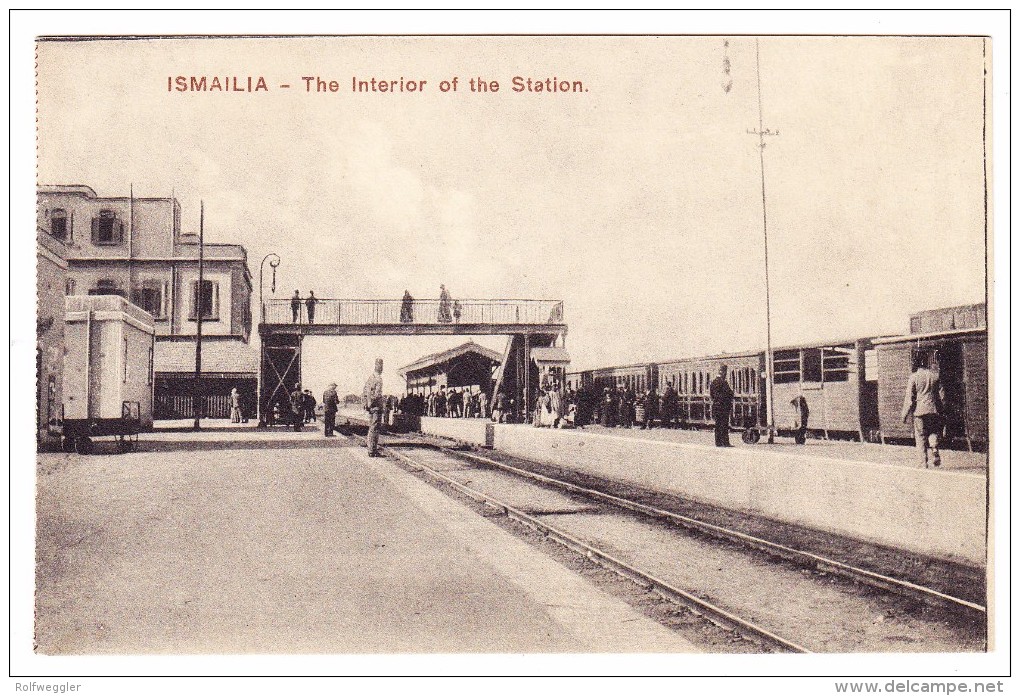 AK Ägypten Ismaila Intérieur De La Gare Photo Damilacos Non Expédiée - Ismailia