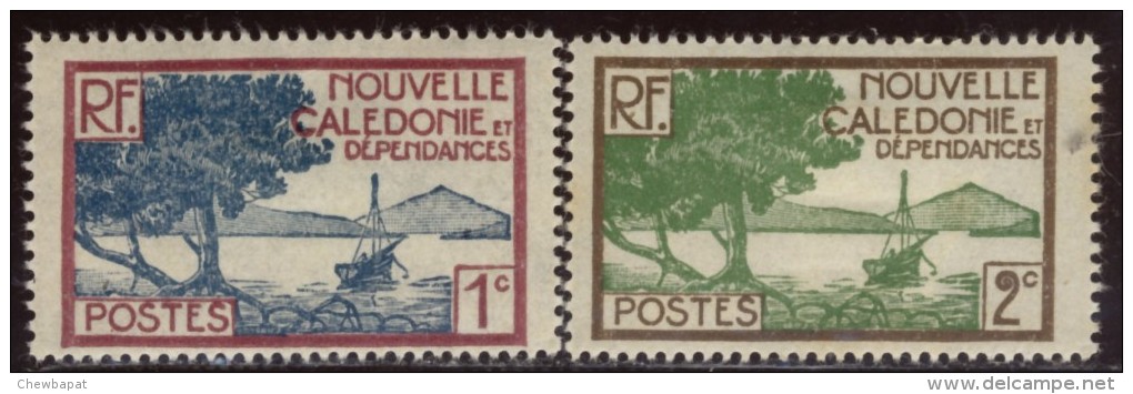 Nouvelle-Calédonie - Neuf - Charnière  Y&T 1928  N° 139 Et 140 Baie Des Palétuviers 1c Et 2c - Ungebraucht