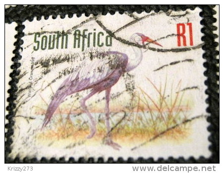 South Africa 1997 Bugeranus Carunculatus Crane Bird 1r - Used - Used Stamps