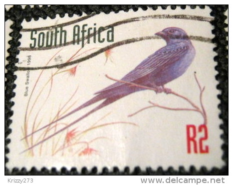 South Africa 1997 Hirundo Atrocaerulea Bird 2r - Used - Used Stamps