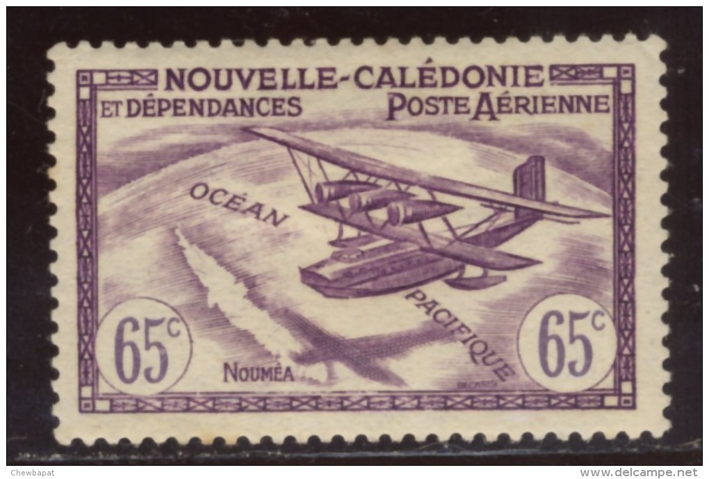 Nouvelle-Calédonie - Oblitéré - Charnière  Y&T 1933  Poste Aérienne N° 29  65c Lilas - Gebraucht