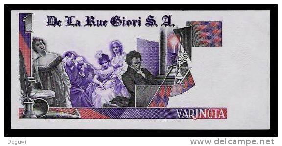 Test Note DE LA RUE "Beethoven - Type G" Testnote, Mit Intaglio, Eins. Druck, RRR, UNC, Echantillon, SPECIMEN - Sonstige – Europa