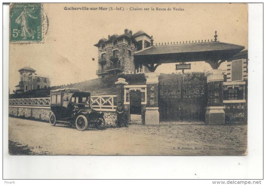 Quiberville Sur Mer, Chalets Sur La Route De Veules - Autres & Non Classés