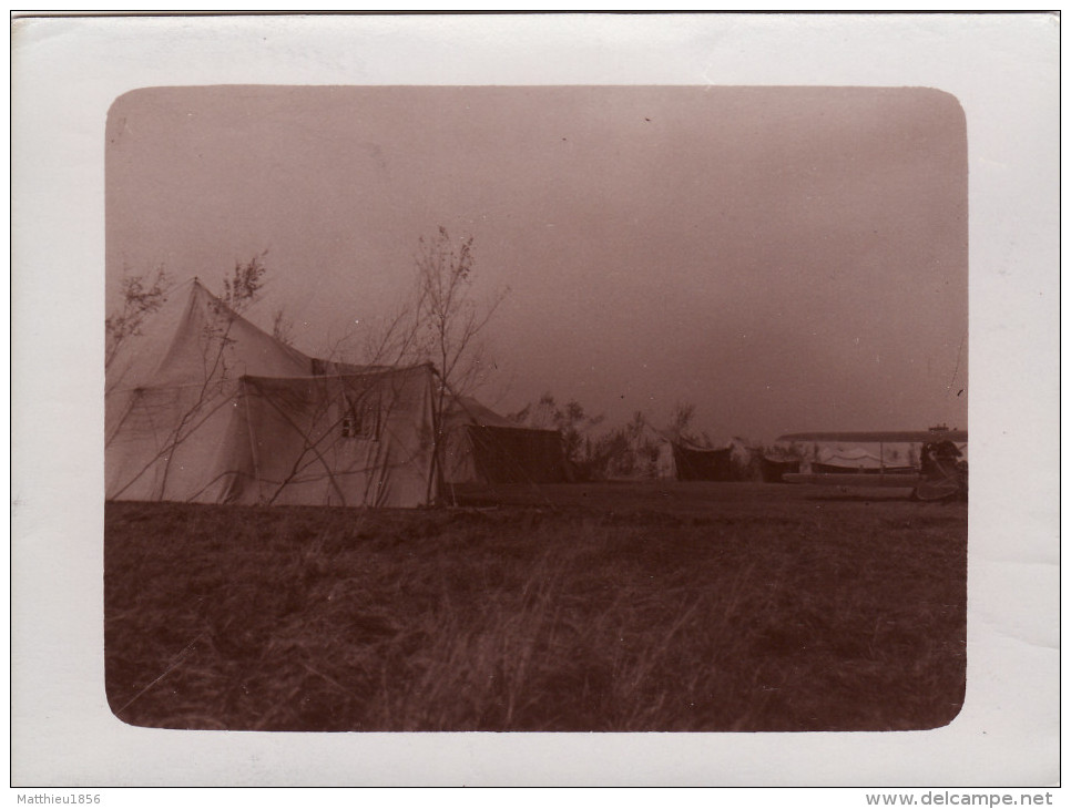 Photo 14-18 ROUVROIS-SUR-OTHAIN (près Bouligny) - Tente D'aviateur, Camp D'aviation, Un Avion (A114, Ww1, Wk 1) - Other & Unclassified