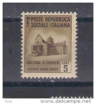 Italy 1944  Mi Nr  504 MNH     (a1p5) - Ongebruikt