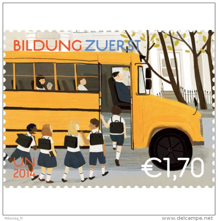 ONU Vienne 2014 - Bildung Zuerst ** - Unused Stamps