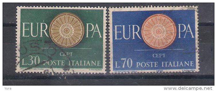 Italy 1960 Mi Nr  1027/8 Europa    (a1p6) - 1946-60: Afgestempeld