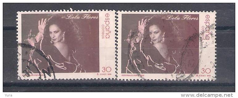 Spain 1996    Mi Nr 3290X2  Dancer Lola Flores   (a1p6) - Oblitérés