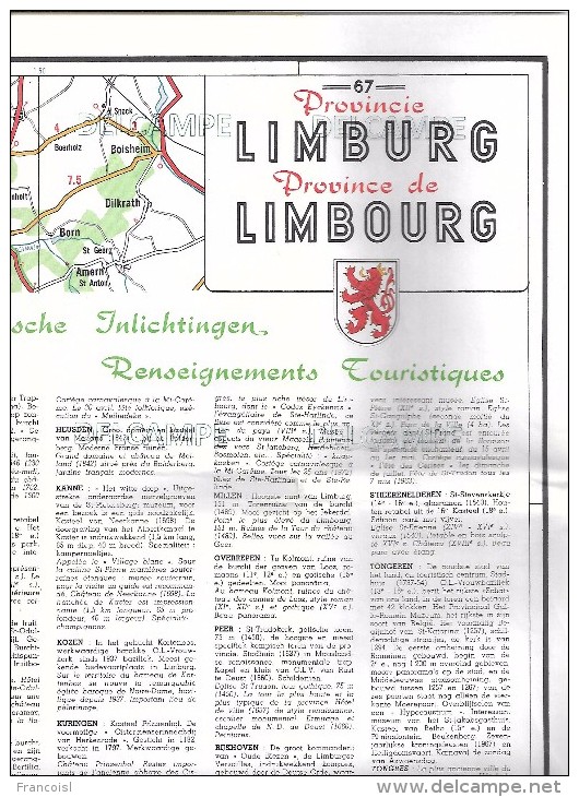 Belgique Limbourg-Limburg. De Rouck N°67 - Cartes Routières