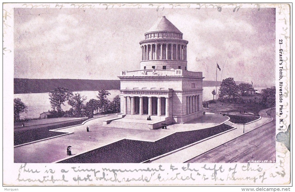 14151. Postal GRANT'S Tomb. Riverside Park M.Y. Nuew York - Other Monuments & Buildings