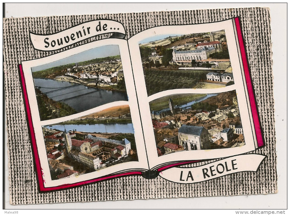 LA  REOLE,,,,,SOUVENIR,,,,,VOYAGE  1964,,,,  Rare,,,, - Gruss Aus.../ Gruesse Aus...