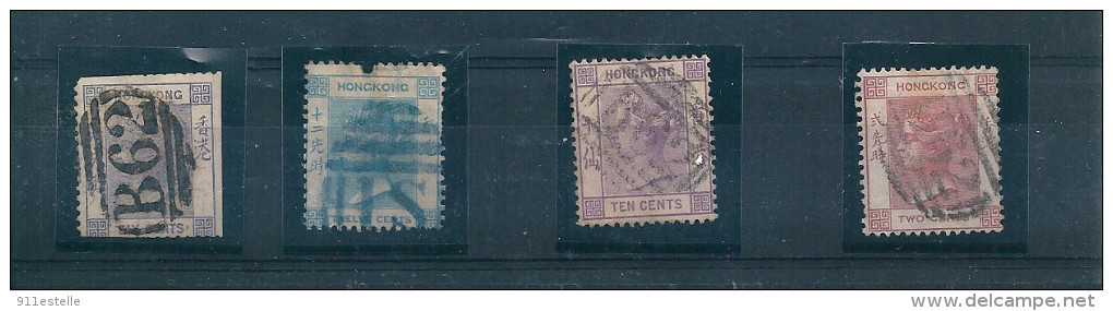 4 TIMBRES DIVERS   , HONG KONG - Andere & Zonder Classificatie