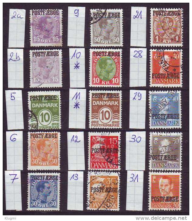 DÄNEMARK DANMARK [Postfaerge] Sammlung ( O/used ) Mit Sehr Guten Werten - Paquetes Postales