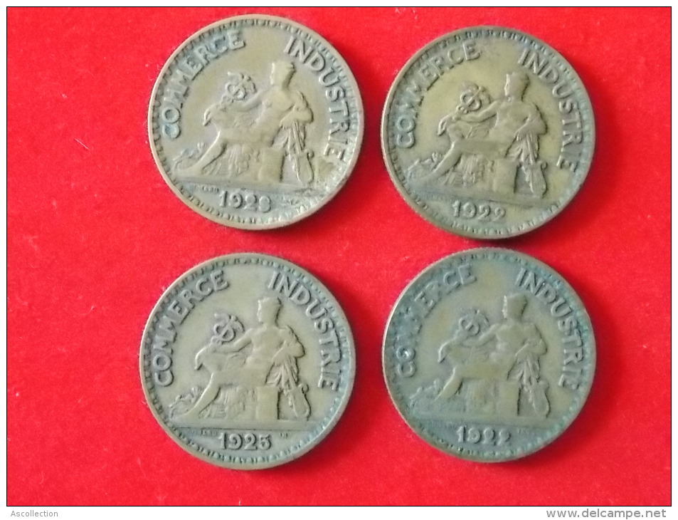 Lot De 4 Monnaies France Bon Pour 2 Francs 1922 23 25 - Autres & Non Classés
