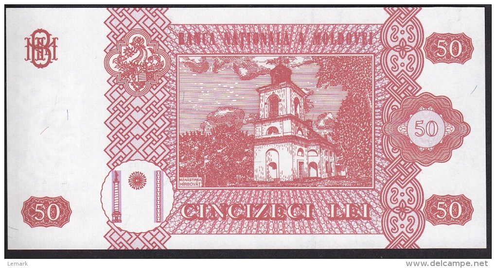 Moldova 50 Lei 2013 P10g UNC - Moldavië