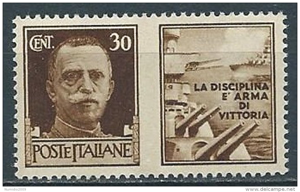 1942 REGNO PROPAGANDA DI GUERRA 30 CENT MNH ** - VA - Oorlogspropaganda