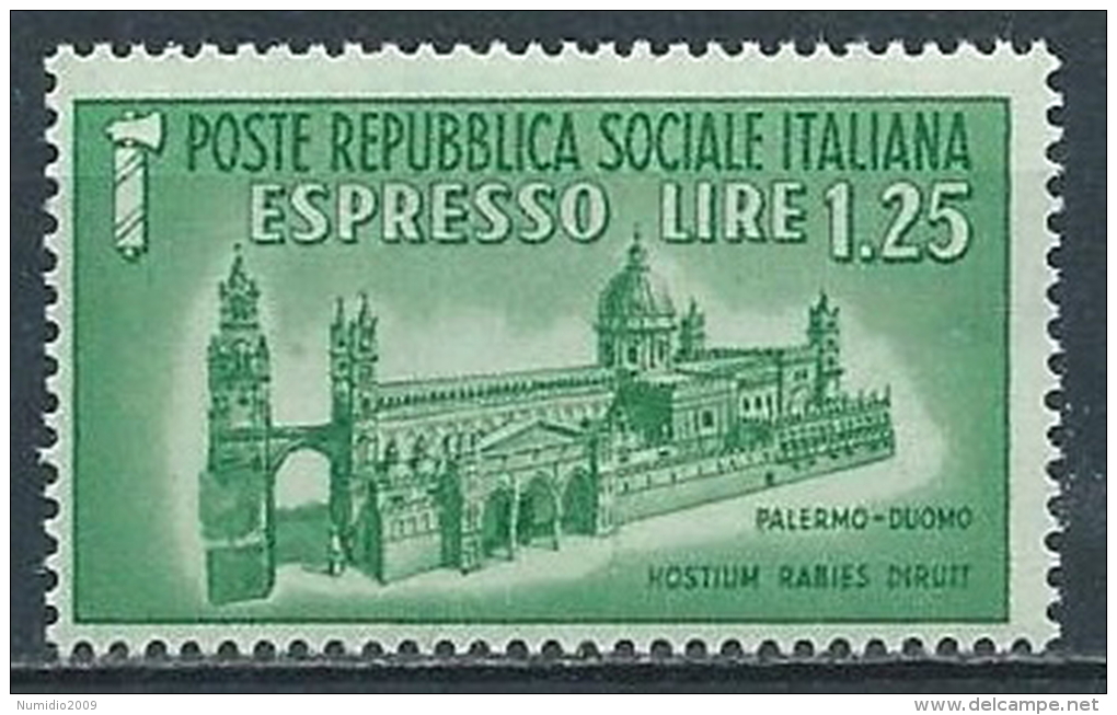 1944 RSI ESPRESSO DUOMO DI PALERMO MNH ** - VA - Eilsendung (Eilpost)