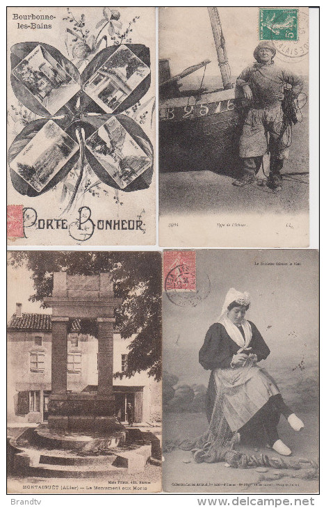 beau lot de 100 cartes postales anciennes de diverses regions de france-frais de port 8 euros (en recommandée)