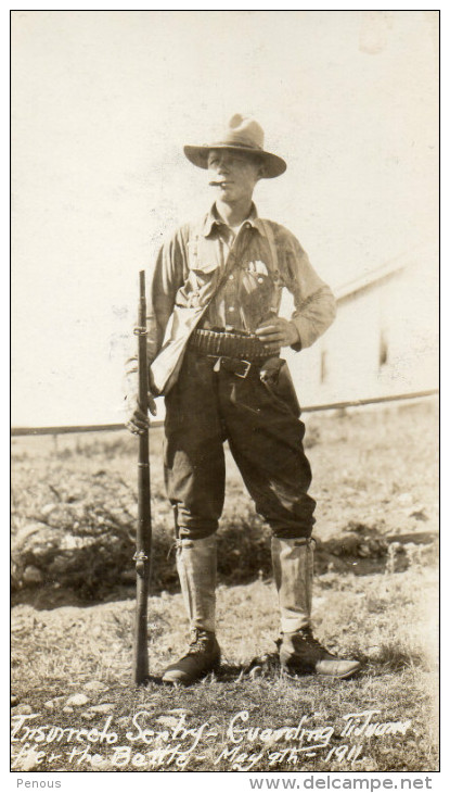 TIJUANA Insurrecto  MAY 9th  1911 Guarding Tijuana After The Battle - Mexique