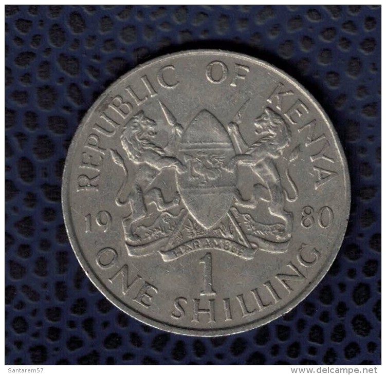 Kenya 1980 Pièce De Monnaie Coin 1 Schilling Daniel Toroitich Arap Moi Président - Kenya