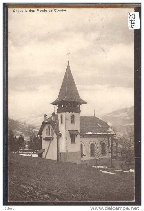 DISTRICT DE VEVEY /// CHAPELLE DES MOPNTS DE CORSIER - TB - Corsier-sur-Vevey