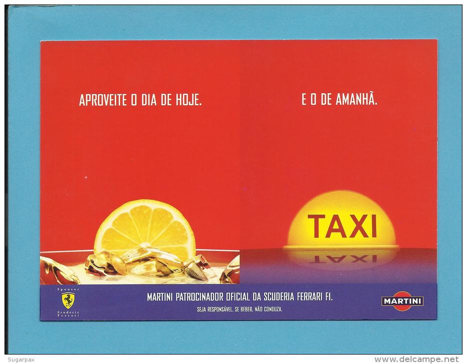 MARTINI E FERRARRI - 2006 - Patrocinador Oficial Da Scuderia F1 - ADVERTISING - From PORTUGAL - Ed. Publicards N.&ordm; - Alcohol