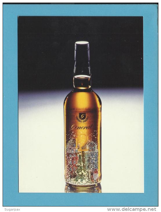 Whisky General - ADVERTISING - Postcard From Sweden - Alcohols