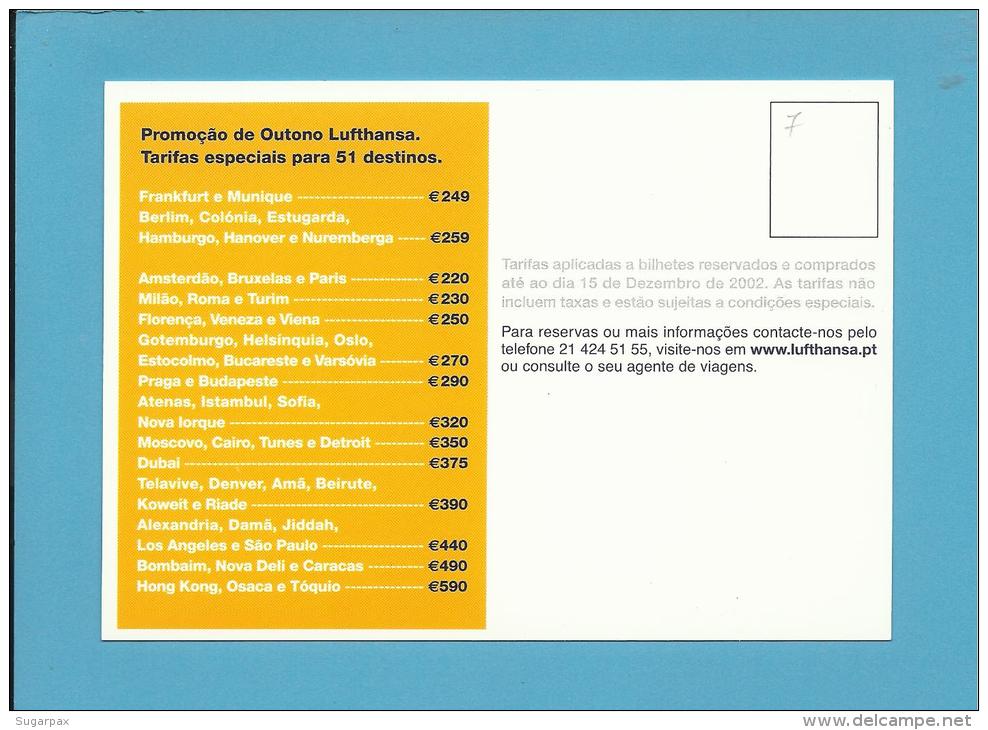 LUFTHANSA - ADVERTISING - Promoção De Outono 2002 - 2 Scans - Advertising