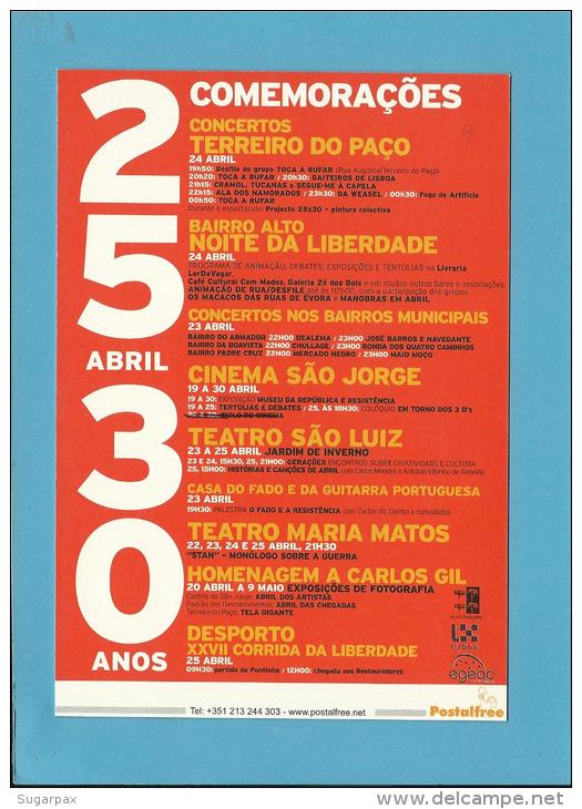 25 ABRIL 1974 - 30 ANOS - Grandes Armazéns Do Chiado - Comemorações - Portugal - 2 SCANS - Equipement