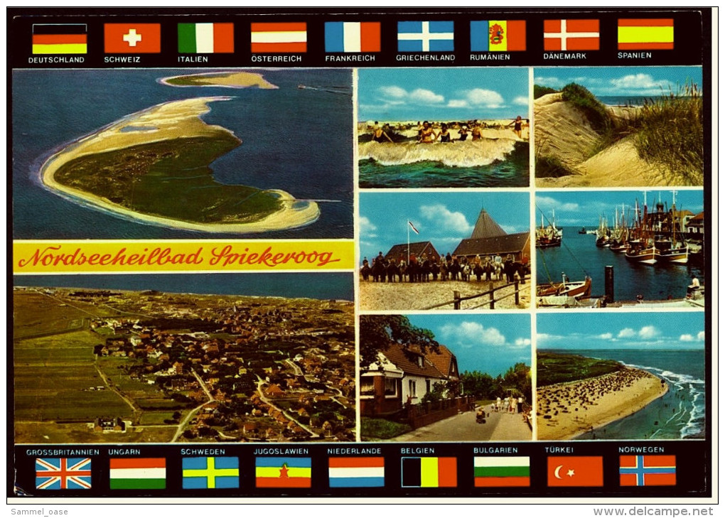 Nordseeheilbad Spiekeroog  -  Mehrbild-Ansichtskarte Ca. 1981    (4943) - Wangerooge