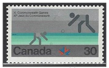 Canada  1978  #  762  ( JEUX DU COMMONWEALTH /  Boulingrin ) - Ungebraucht