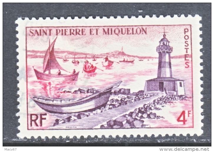 SAINT PIERRE Et MIQUELON  354   (o)   LIGHTHOUSE - Used Stamps