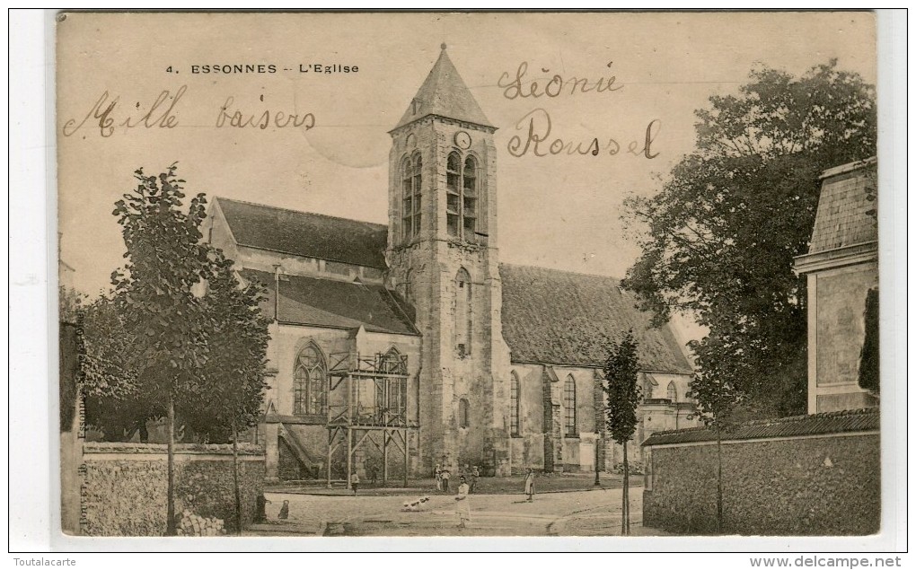 CPA 91 ESSONNES L EGLISE 1902 - Essonnes